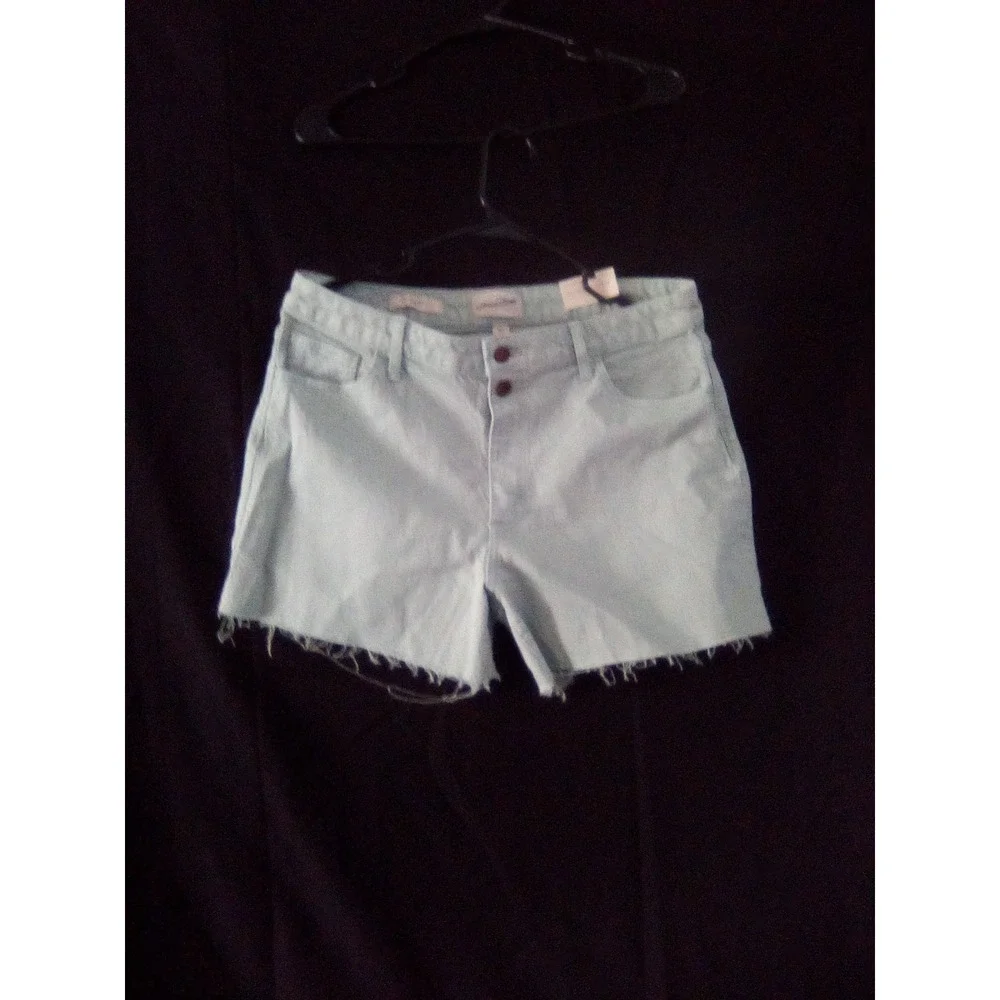 Shorts, Universal Threads, Denim Frayed,Hem,Light Wash Casual (12) Light Green